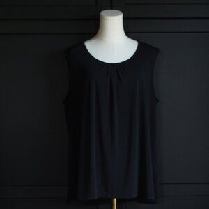 Penningtons | Vintage 90s Sleeveless Black Blouse